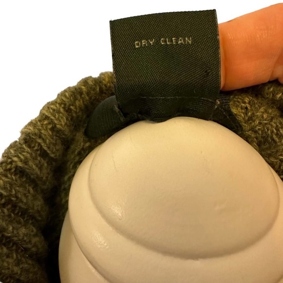 Marshall Fields  - Cashmere heathered green 1/4 zip sweater, men’s size:Large - Picture 10 of 11